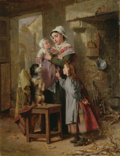 Attention, 19th century by Edmond Castan